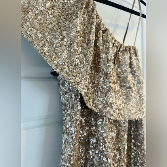 BB Dakota size small champagne sequins top. - Picture 2 of 5